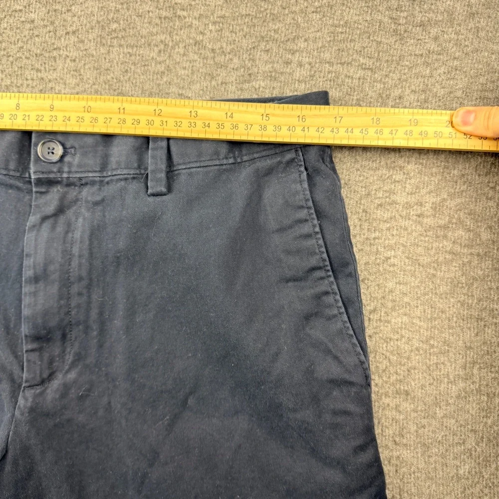 Banana Republic Aiden Short Mens 34 Navy Blue Chino Cotton Stretch Casual Summer